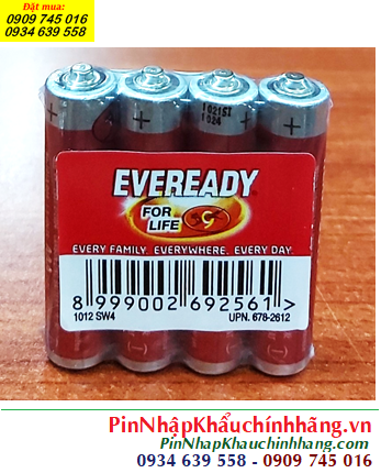 Eveready 1012SW4, Pin đũa AAA 1,5V Eveready 1210SW4 Heavy Duty _Vỉ 4viên